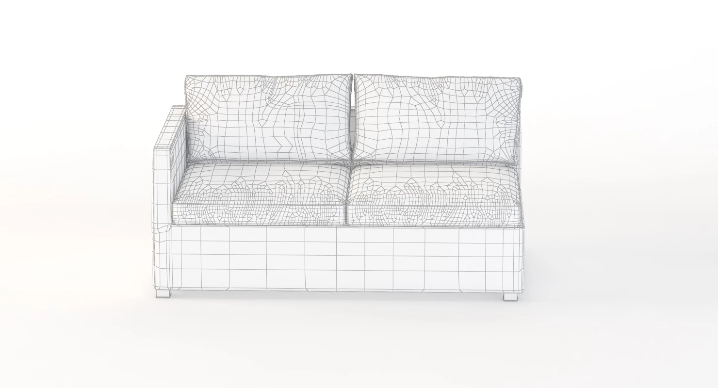 Cane Line Shape Collection 3D Model_012